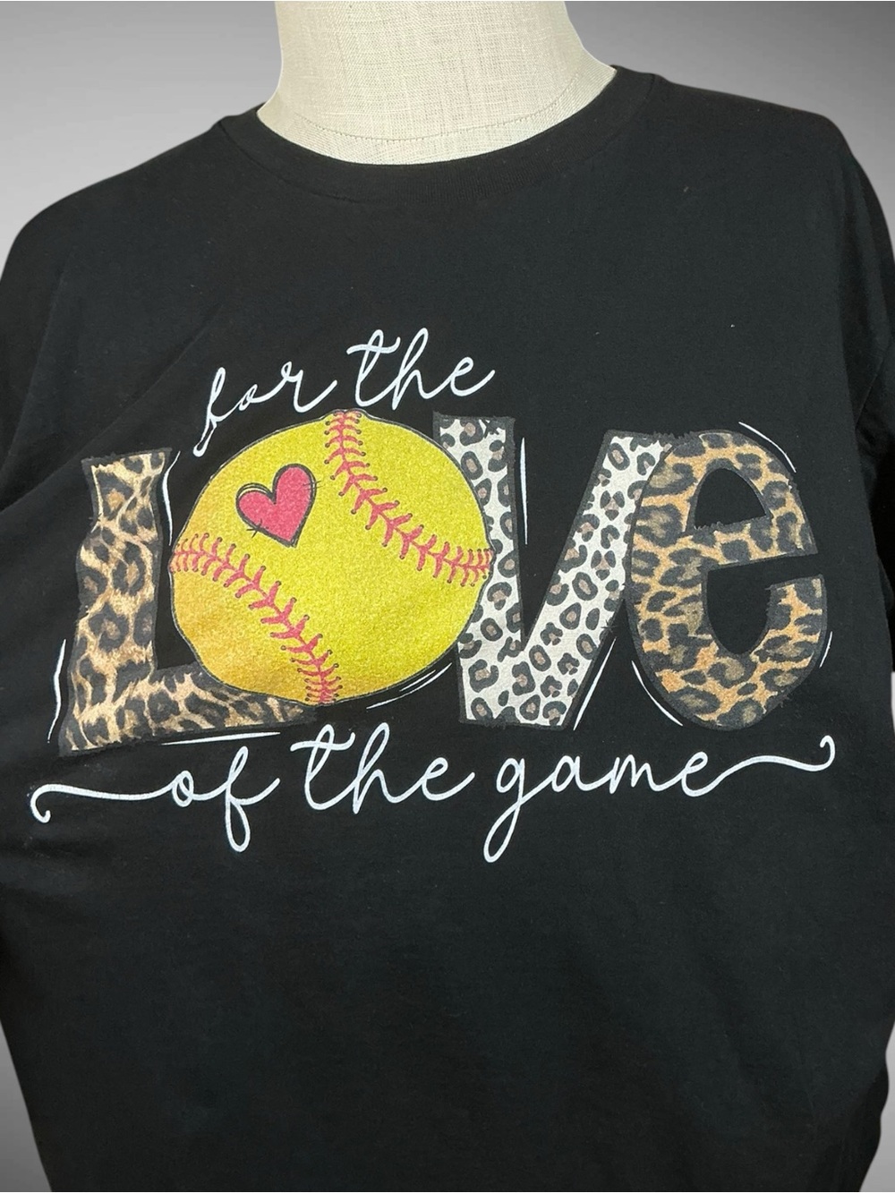 Baseball Softball Mom For The Love Of The Game Graphic T Shirt Women L